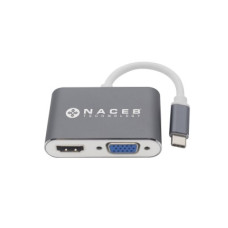 Naceb Technology NA-0113 Adaptador Tipo C a HDMI+VGA Naceb Technology NA-0113 Adaptador Tipo C a HDMI+VGA