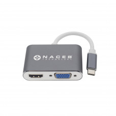 Naceb Technology NA-0113 Adaptador Tipo C a HDMI+VGA
