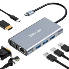 BROBOTIX 6001202 Docking 7 EN 1: USB V3.0 tipo C a USB V3.0