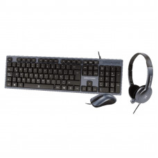 PERFECT CHOICE PC-201700 Kit Teclado+Mouse+Diadema para Oficina